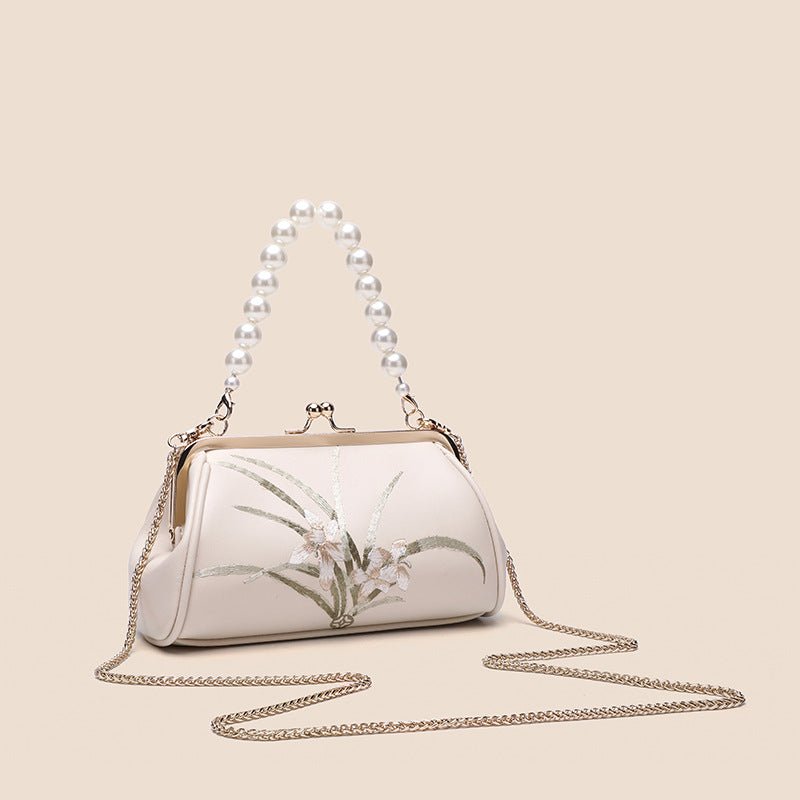 Sac brodé pour femme à la mode, à personnalité artistique, élégant coquillage - IVOIRART.COM