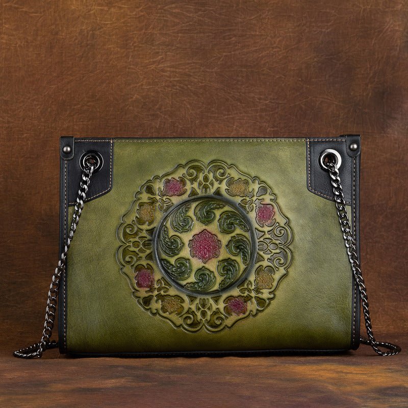 Sac Cabas à Bandoulière Grande Capacité en Cuir Pleine Fleur Haut de Gamme - IVOIRART.COM