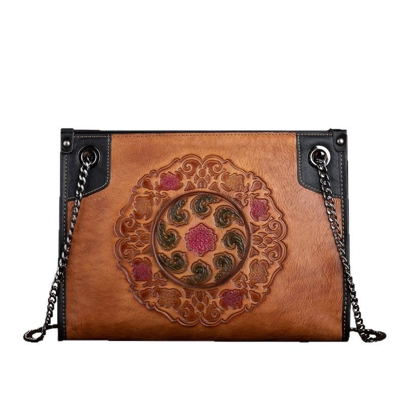 Sac Cabas à Bandoulière Grande Capacité en Cuir Pleine Fleur Haut de Gamme - IVOIRART.COM