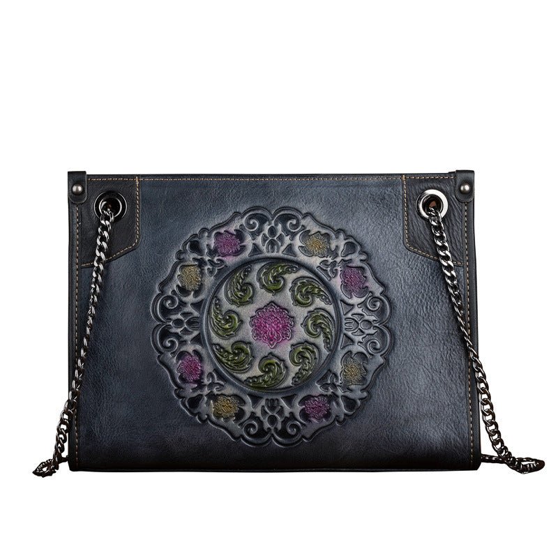 Sac Cabas à Bandoulière Grande Capacité en Cuir Pleine Fleur Haut de Gamme - IVOIRART.COM