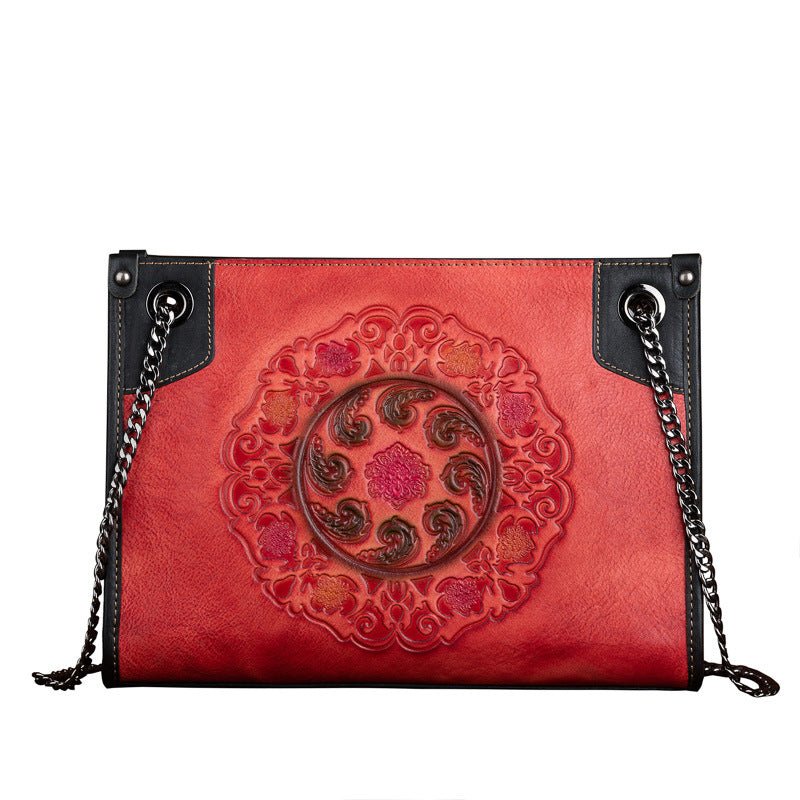 Sac Cabas à Bandoulière Grande Capacité en Cuir Pleine Fleur Haut de Gamme - IVOIRART.COM