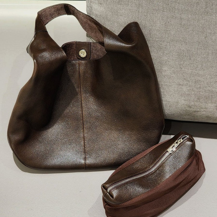 Sac cabas en cuir Fubao pour femmes, rétro, uni, sous-bras, haute qualité - IVOIRART.COM