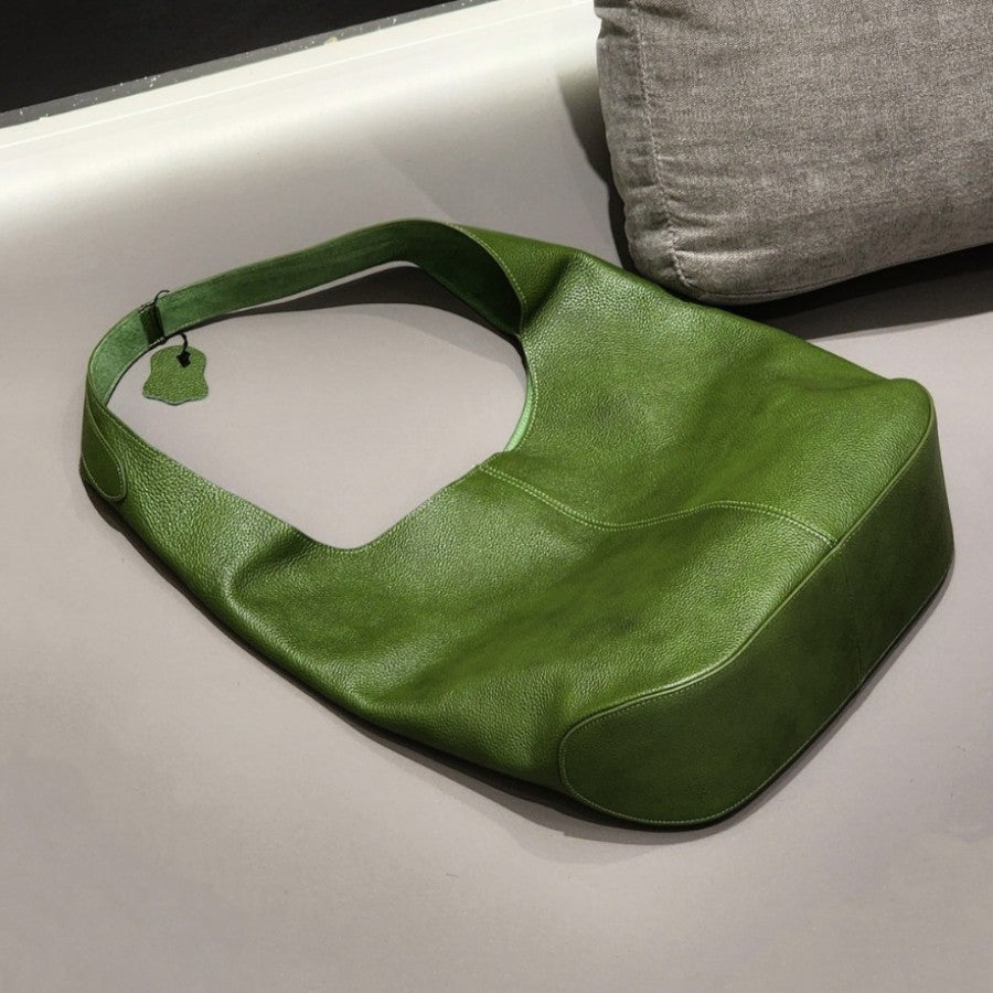 Sac cabas en cuir Fubao pour femmes, rétro, uni, sous-bras, haute qualité - IVOIRART.COM