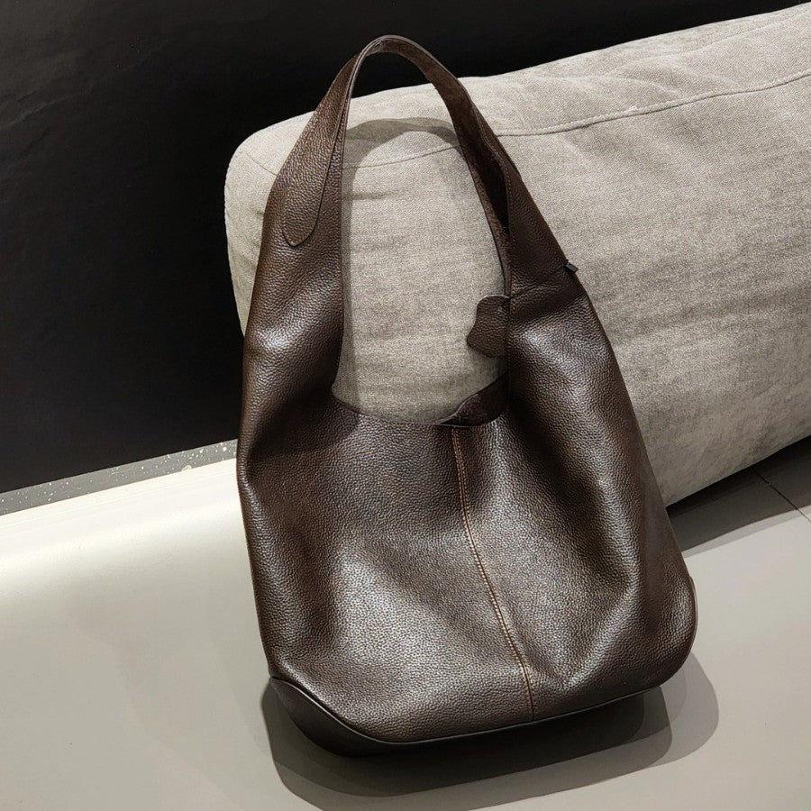 Sac cabas en cuir Fubao pour femmes, rétro, uni, sous-bras, haute qualité - IVOIRART.COM
