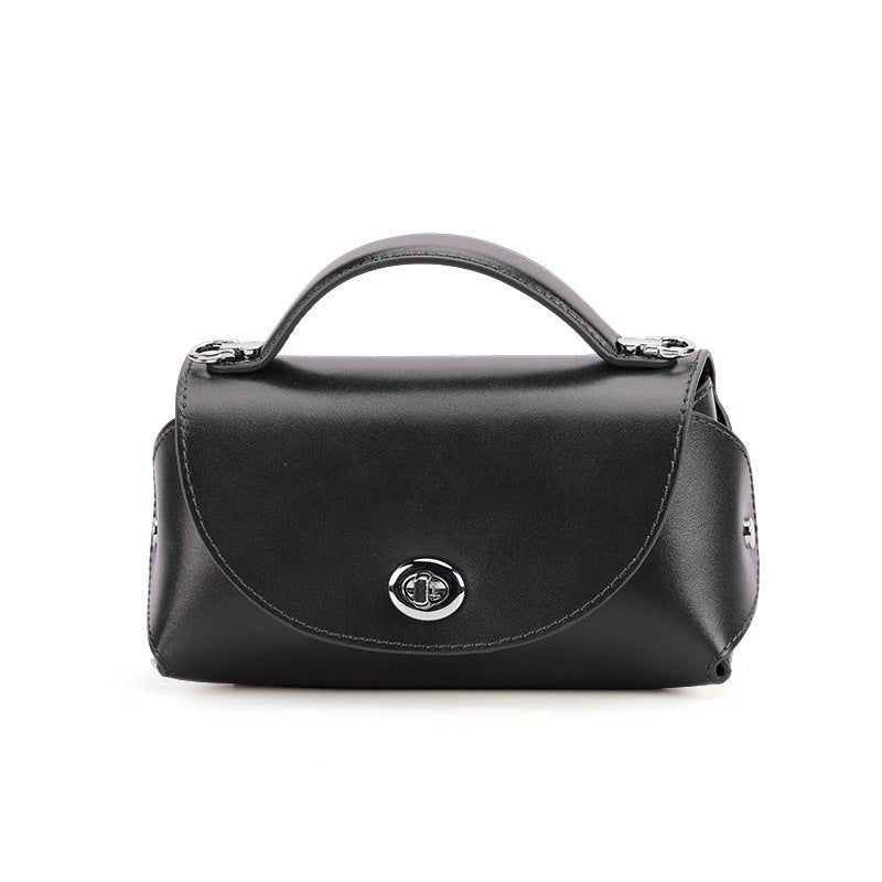 Sac cabas et bandoulière en cuir véritable style rétro élégant, beige/noir/rouge - IVOIRART.COM