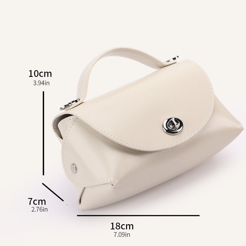 Sac cabas et bandoulière en cuir véritable style rétro élégant, beige/noir/rouge - IVOIRART.COM