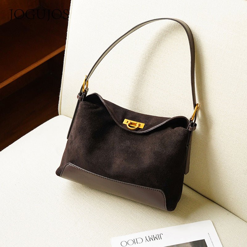 Sac cabas pour femme en daim sophistiqué avec une allure haut de gamme - IVOIRART.COM