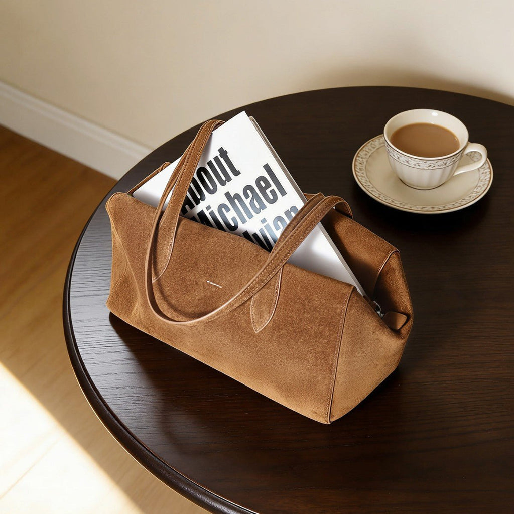 Sac Cabas Simple pour Femme Couleur Unie Grande Capacité pour Navette - IVOIRART.COM