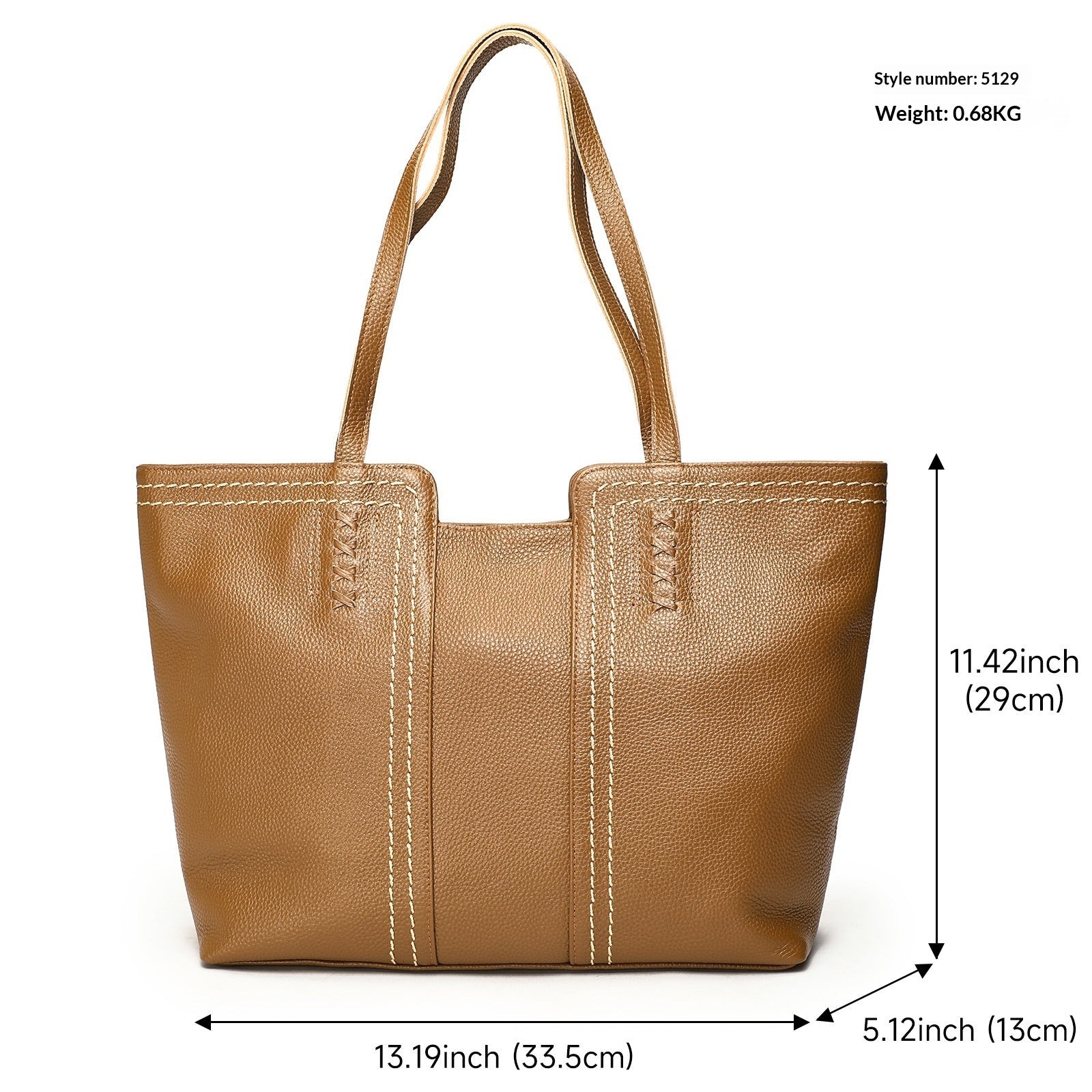 Sac Cabas Sophistiqué en Cuir de Vache Souple - Élégance et Praticité - IVOIRART.COM