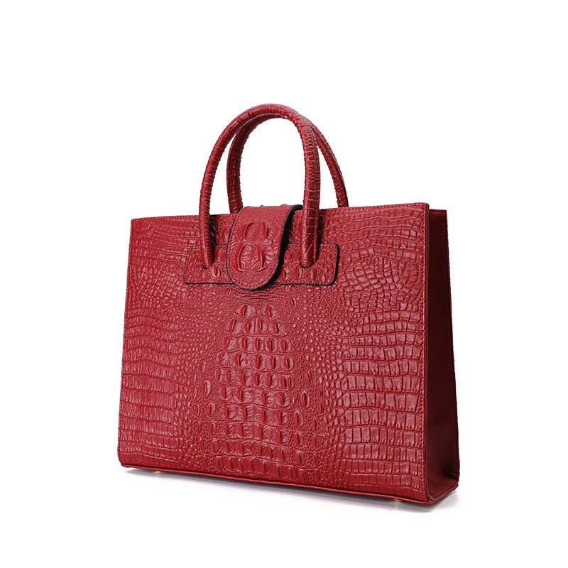 Sac cabas tendance et spacieux avec grande capacité en cuir véritable - IVOIRART.COM