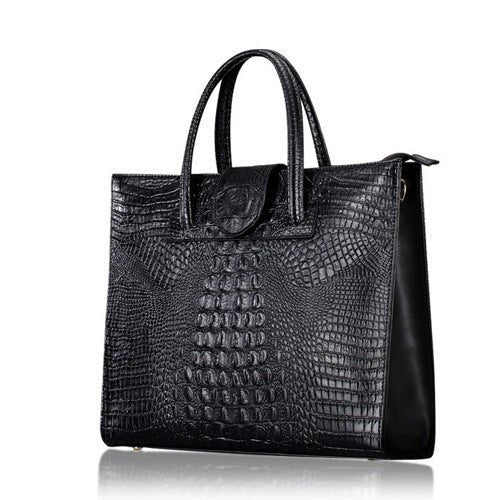 Sac cabas tendance et spacieux avec grande capacité en cuir véritable - IVOIRART.COM