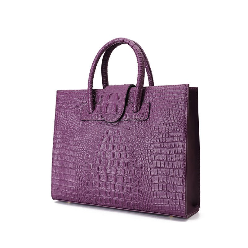 Sac cabas tendance et spacieux avec grande capacité en cuir véritable - IVOIRART.COM