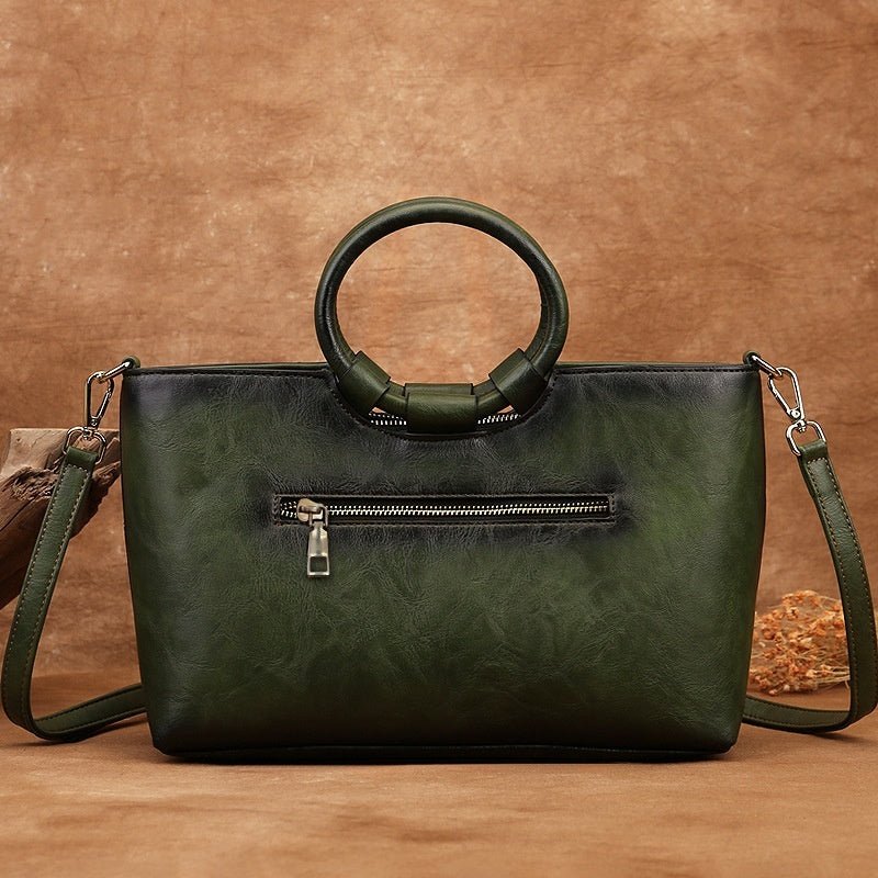 Sac carré petit élégant au style national artistique rétro embossé contrasté - IVOIRART.COM