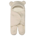 Sac de couchage en peluche d'agneau pour nouveau-né, couette enveloppante bébé - IVOIRART.COM
