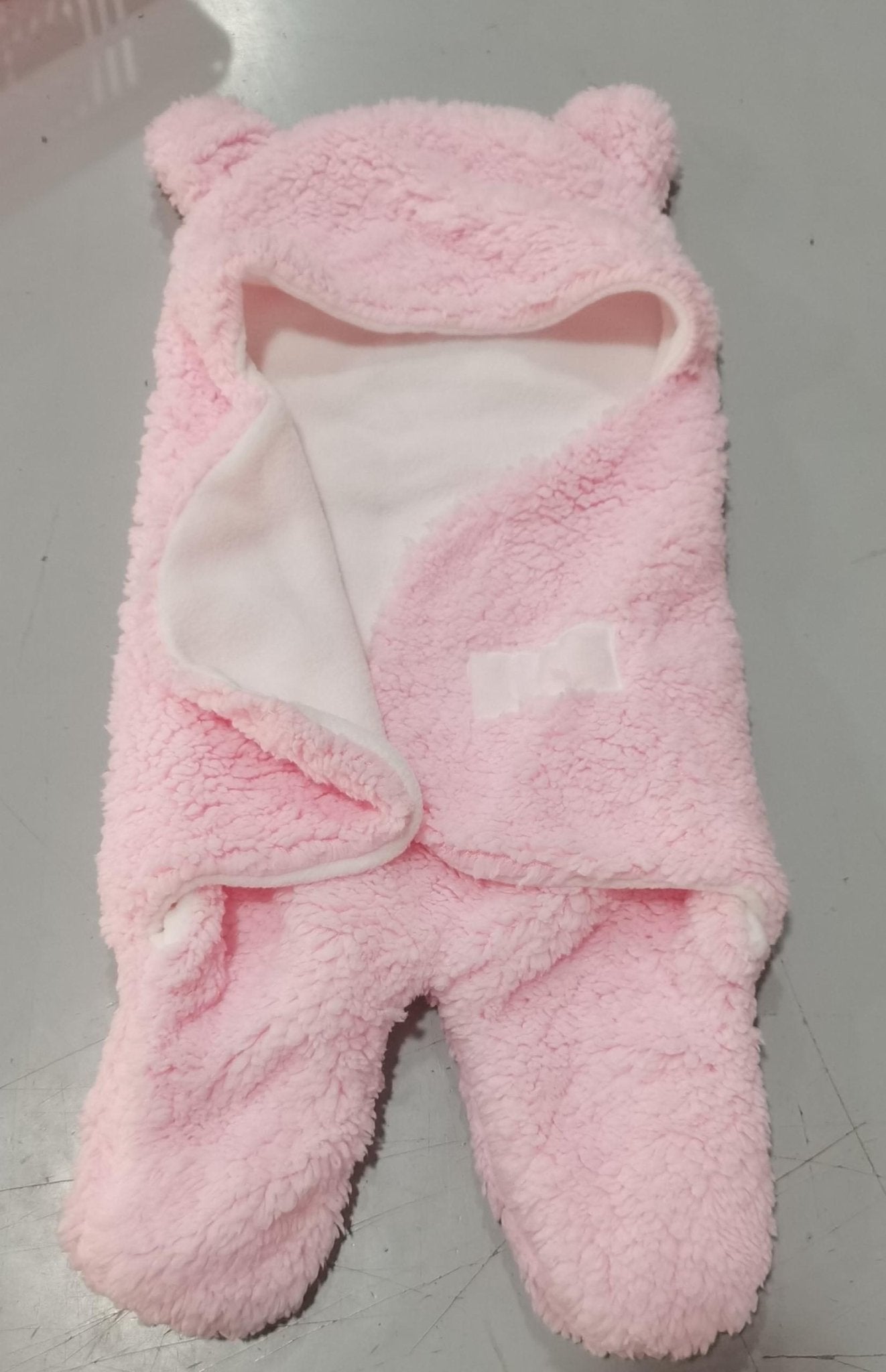 Sac de couchage en peluche d'agneau pour nouveau-né, couette enveloppante bébé - IVOIRART.COM