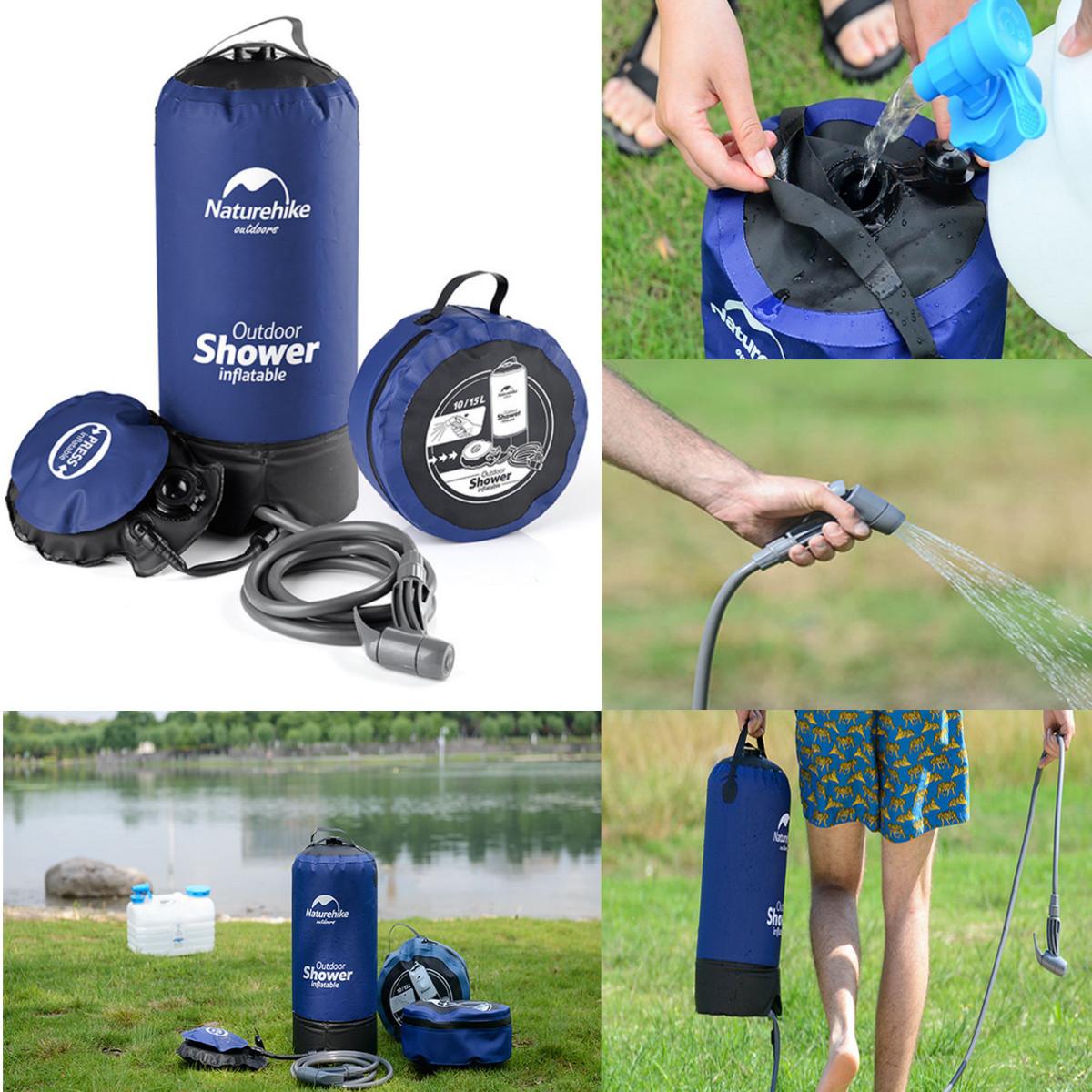 Sac de Douche Pliable Extérieur pour Camping avec Capacité de 11 Litres - IVOIRART.COM
