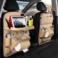 Sac de Rangement Voiture en Cuir PU Multifonction, Plateau Suspendu Siège Arrière, Étanche, Organiseur Intérieur Automobile - IVOIRART.COM