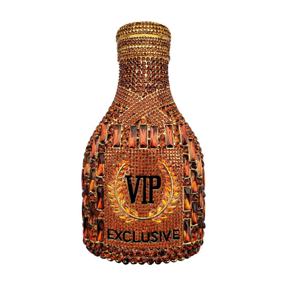 Sac de Soirée Main Diamant en Forme de Bouteille de Champagne Élégante - IVOIRART.COM