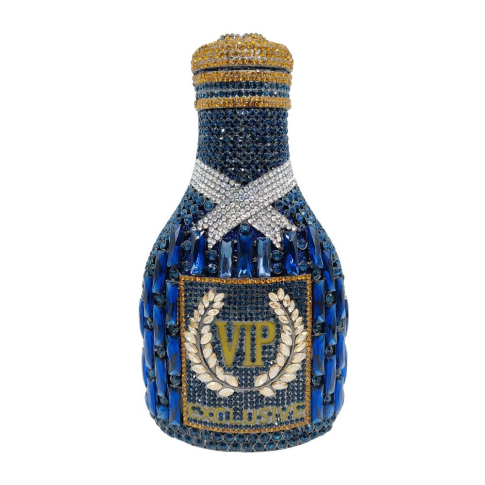 Sac de Soirée Main Diamant en Forme de Bouteille de Champagne Élégante - IVOIRART.COM
