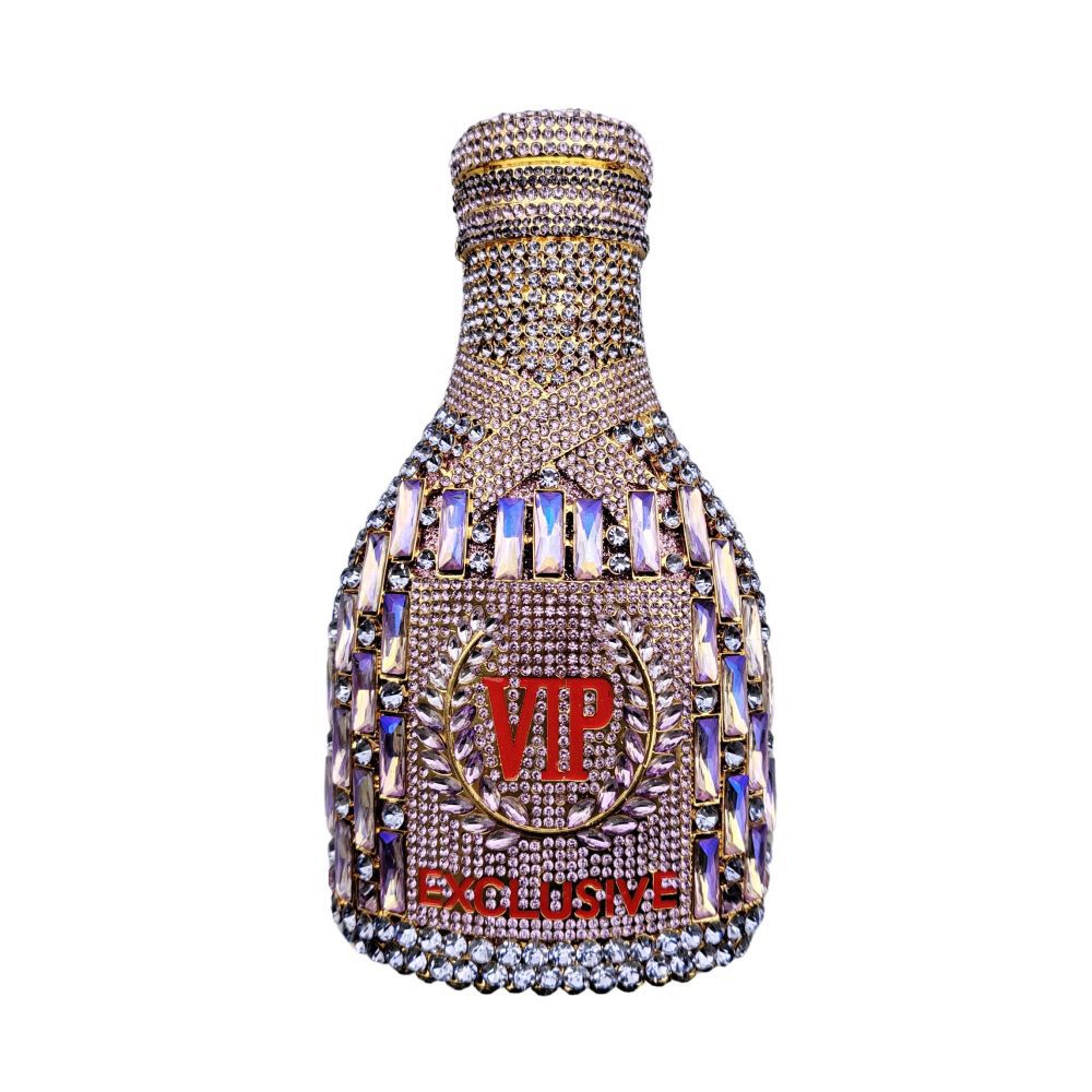 Sac de Soirée Main Diamant en Forme de Bouteille de Champagne Élégante - IVOIRART.COM