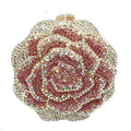 Sac de soirée pour dames avec design floral incrusté de diamants scintillants - IVOIRART.COM