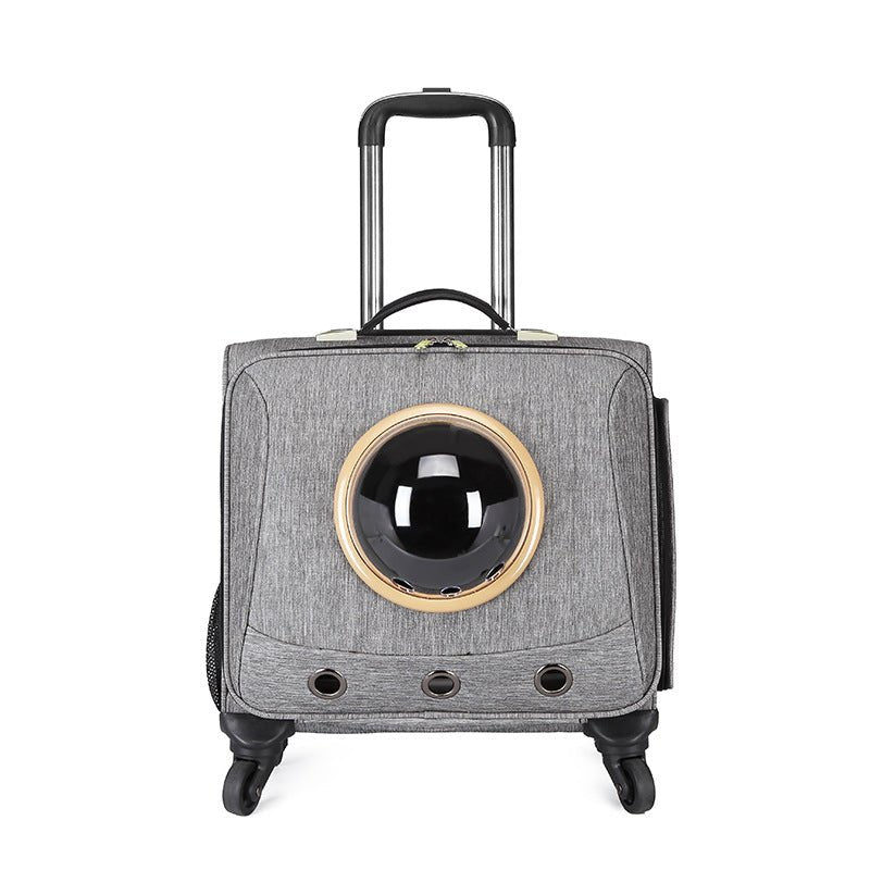Sac de transport portable à roulettes universelles pour animaux de compagnie - IVOIRART.COM