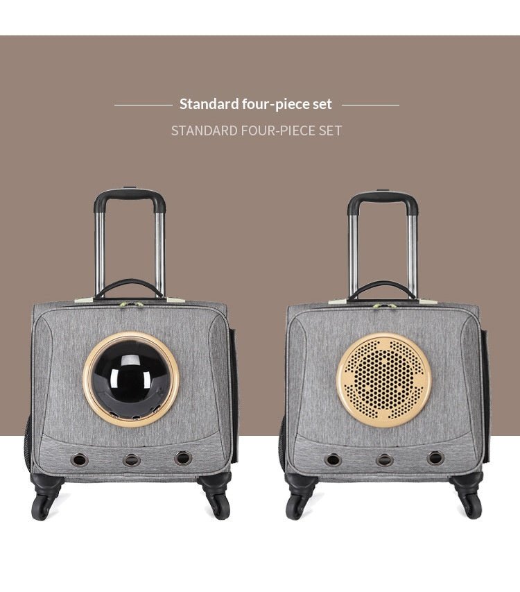 Sac de transport portable à roulettes universelles pour animaux de compagnie - IVOIRART.COM