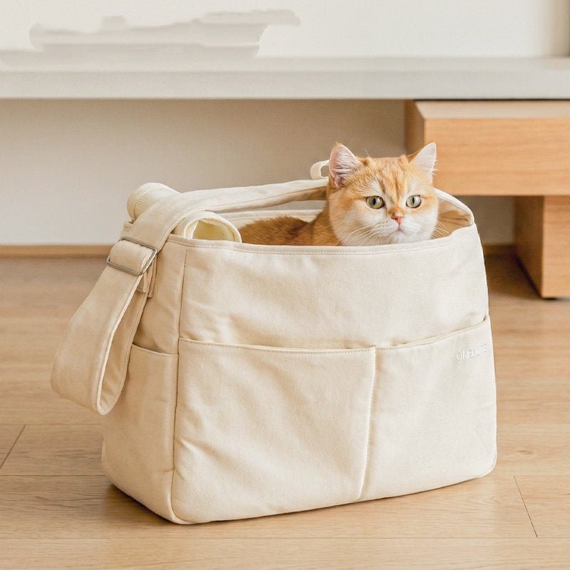 Sac de Transport Portable pour Chat Domestique - Parfait pour Voyages en Plein Air - IVOIRART.COM