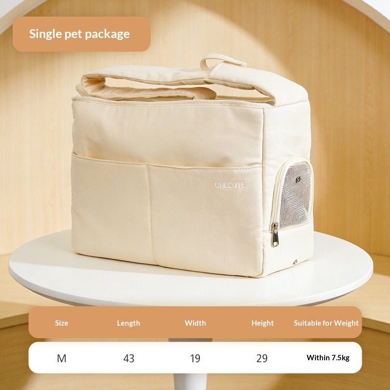 Sac de Transport Portable pour Chat Domestique - Parfait pour Voyages en Plein Air - IVOIRART.COM