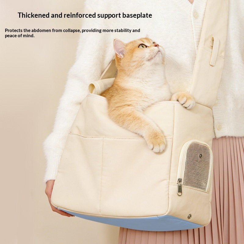 Sac de Transport Portable pour Chat Domestique - Parfait pour Voyages en Plein Air - IVOIRART.COM