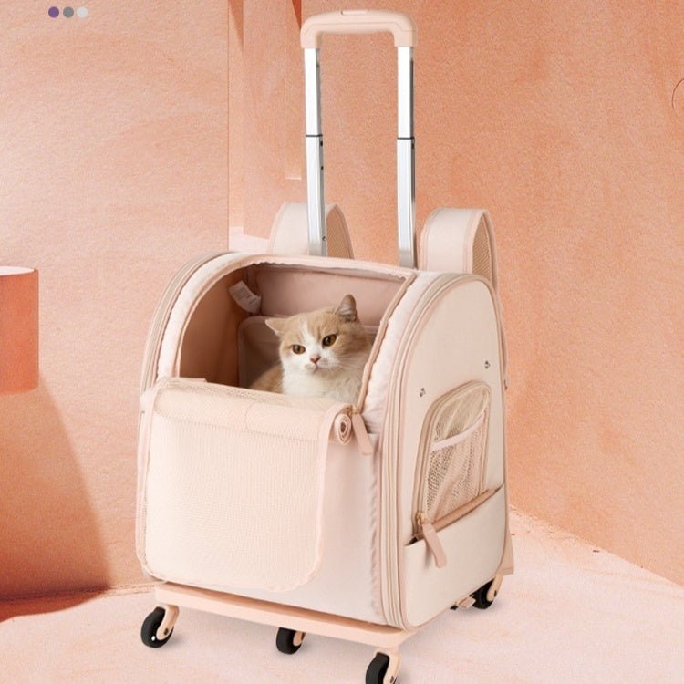 Sac de transport pour animaux Japon-Corée avec roulettes, portable, grande capacité - IVOIRART.COM