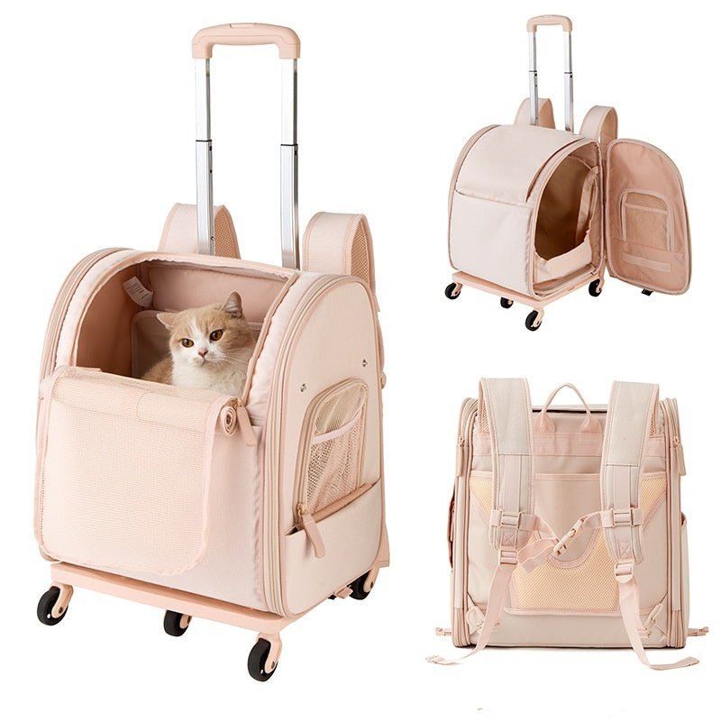 Sac de transport pour animaux Japon-Corée avec roulettes, portable, grande capacité - IVOIRART.COM