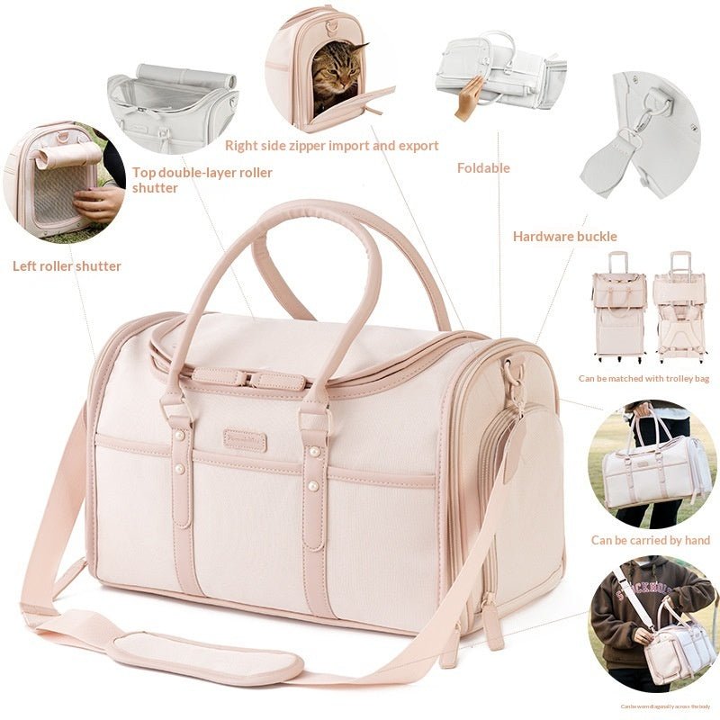 Sac de transport pour animaux Japon-Corée avec roulettes, portable, grande capacité - IVOIRART.COM