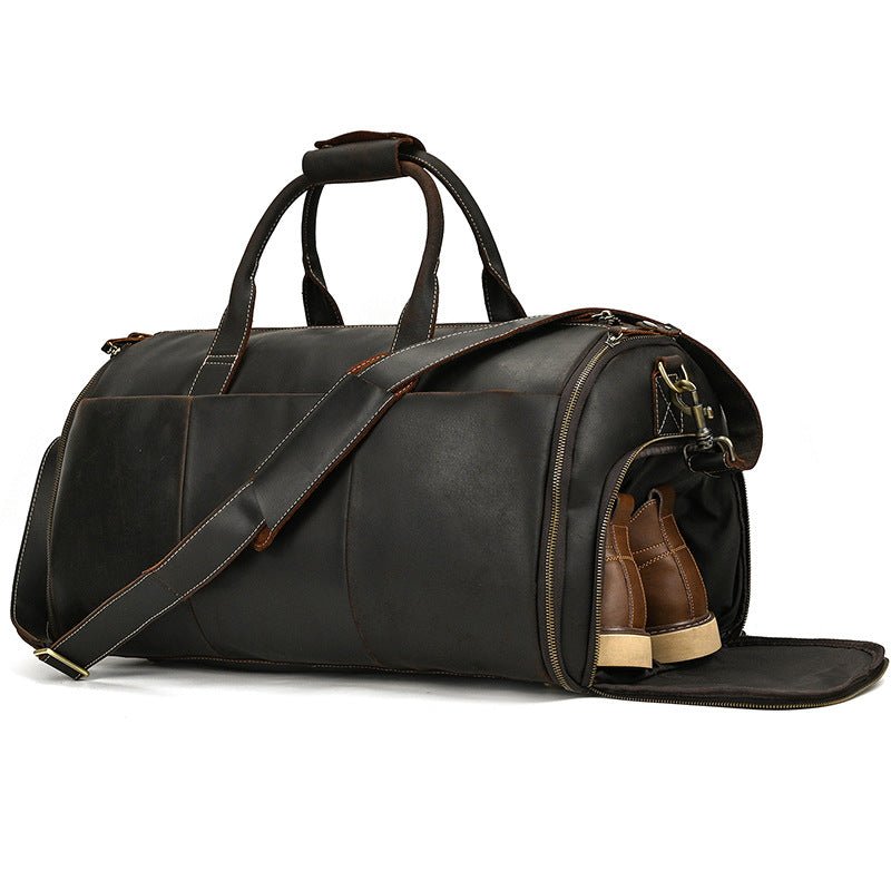 Sac de voyage de 20 pouces à grande capacité, sac bandoulière messager cuir - IVOIRART.COM