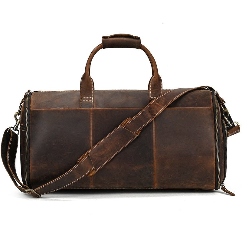 Sac de voyage de 20 pouces à grande capacité, sac bandoulière messager cuir - IVOIRART.COM