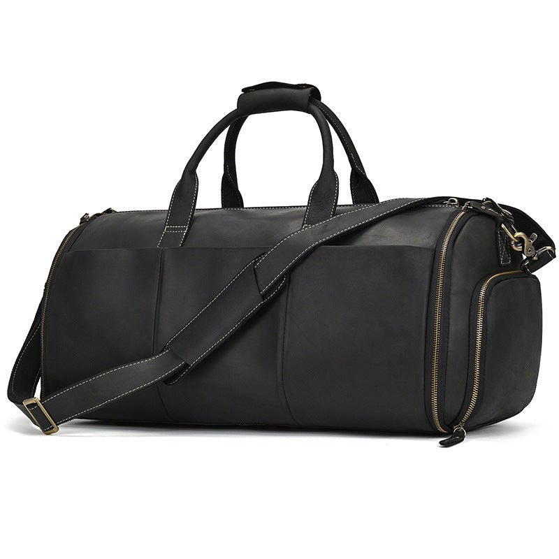 Sac de voyage de 20 pouces à grande capacité, sac bandoulière messager cuir - IVOIRART.COM
