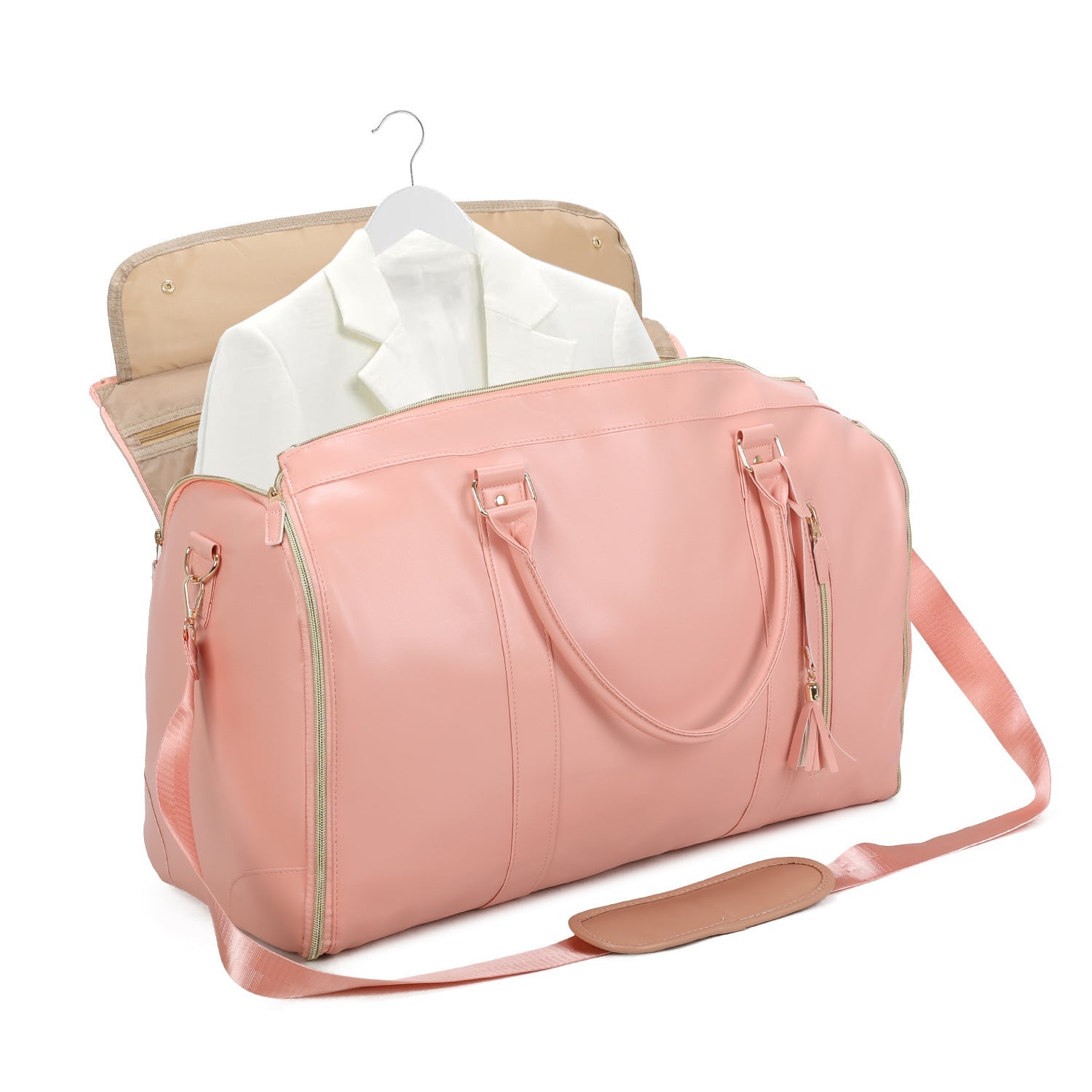 Sac de voyage polyvalent pliable en cuir PU pour vêtements et sport 36-55L - IVOIRART.COM