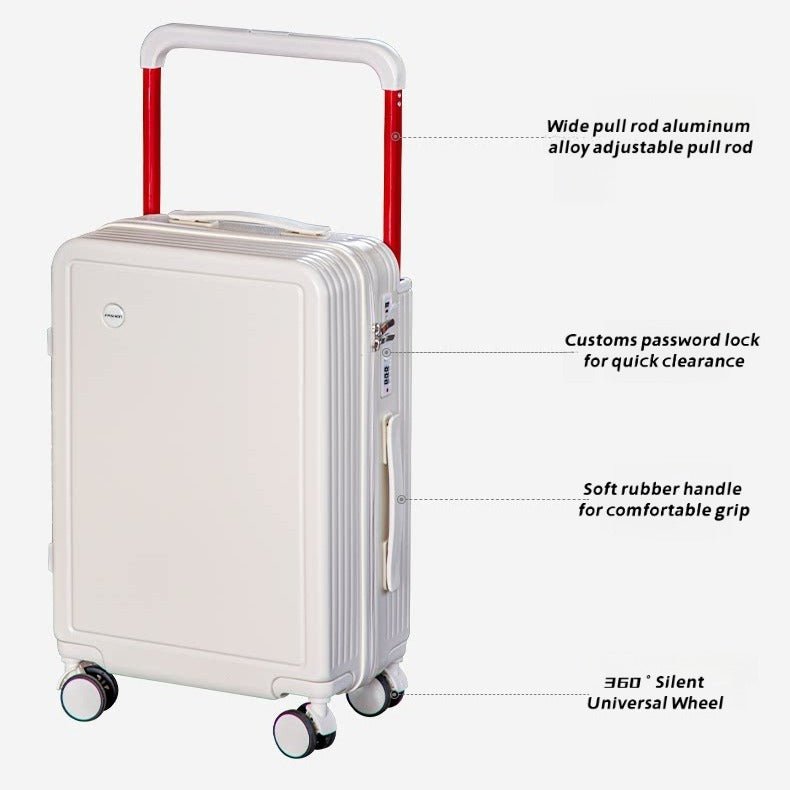 Sac de Voyage Spacieux avec Tige de Traction Large, Couvercle Avant, Porte-Gobelet Pliable et Interface USB - IVOIRART.COM