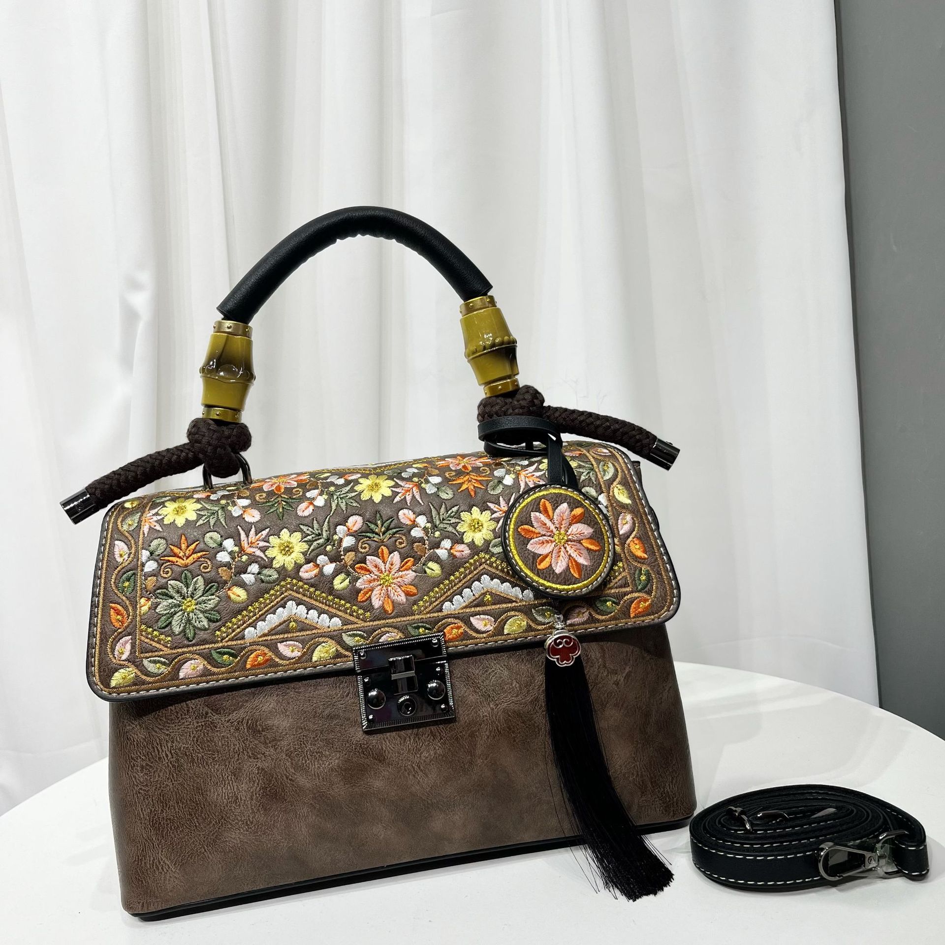 Sac décontracté texturé pour femme, grande capacité, style vague chinoise tendance - IVOIRART.COM