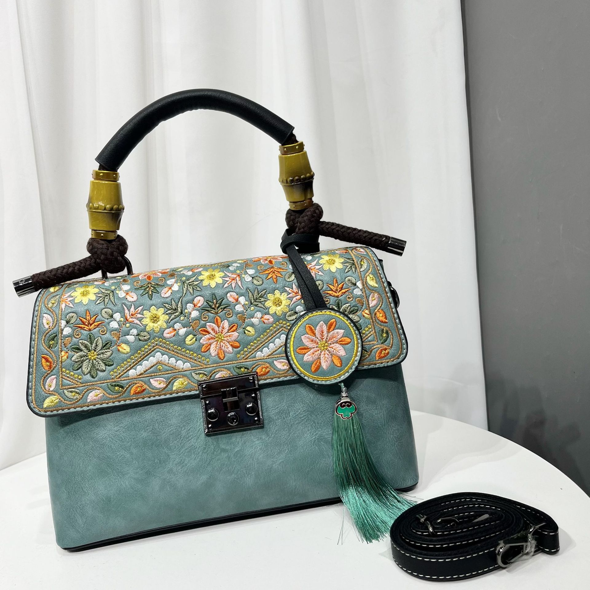 Sac décontracté texturé pour femme, grande capacité, style vague chinoise tendance - IVOIRART.COM