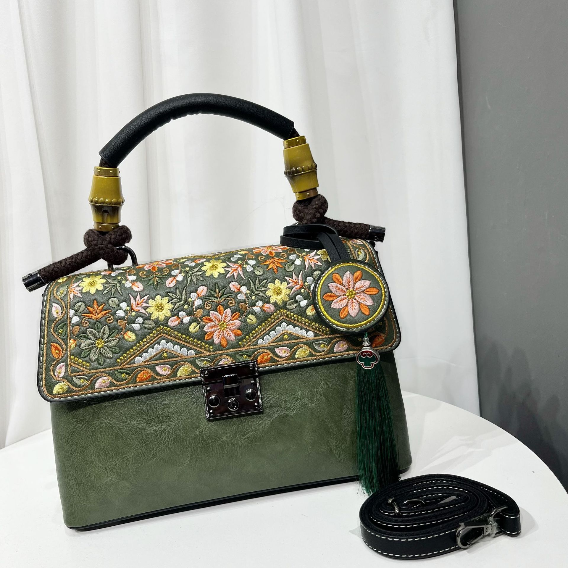 Sac décontracté texturé pour femme, grande capacité, style vague chinoise tendance - IVOIRART.COM