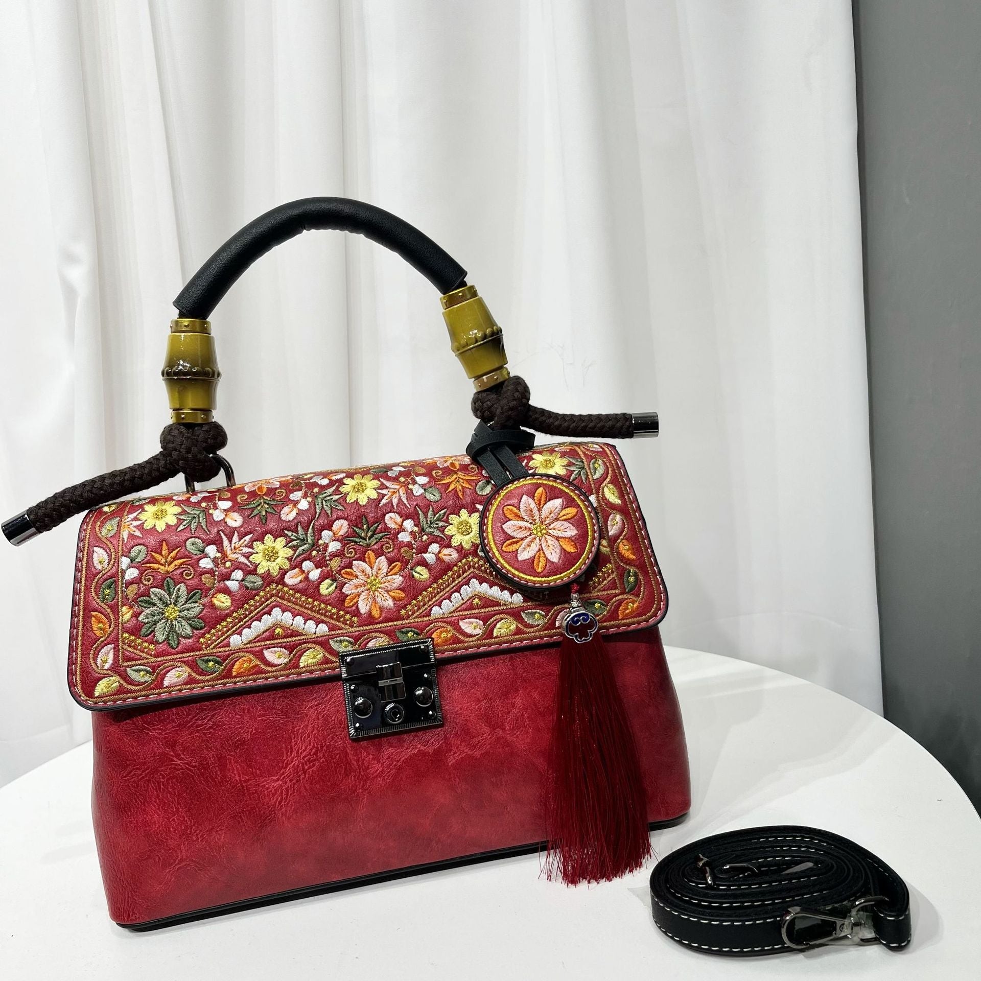 Sac décontracté texturé pour femme, grande capacité, style vague chinoise tendance - IVOIRART.COM