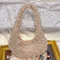 Sac d'épaule portatif au design minoritaire tendance, forme dumpling souple - IVOIRART.COM