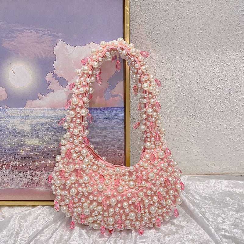 Sac d'épaule portatif au design minoritaire tendance, forme dumpling souple - IVOIRART.COM
