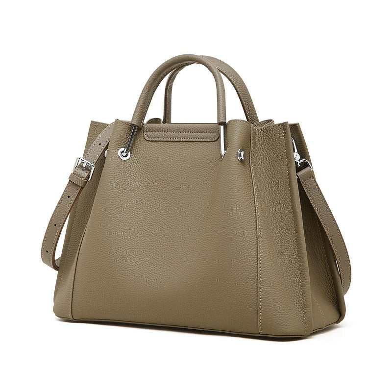 Sac en cuir pleine fleur avec grande capacité - élégant et résistant 33x15x24 cm - IVOIRART.COM