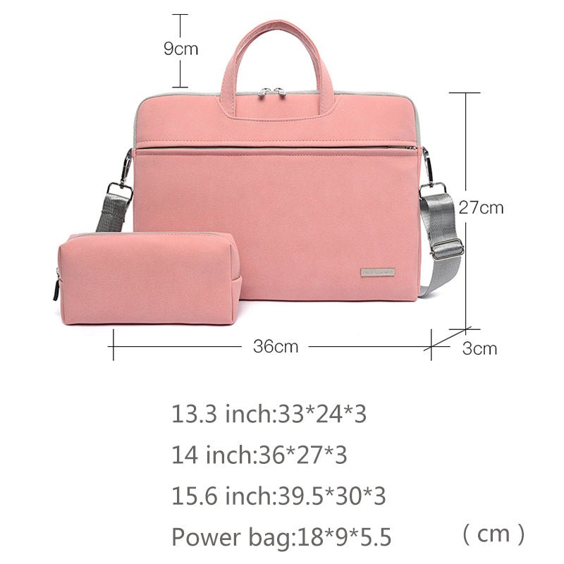 Sac en Cuir PU pour Ordinateur Portable Femme 13,3-15,6" Mallette Homme Épaule - IVOIRART.COM