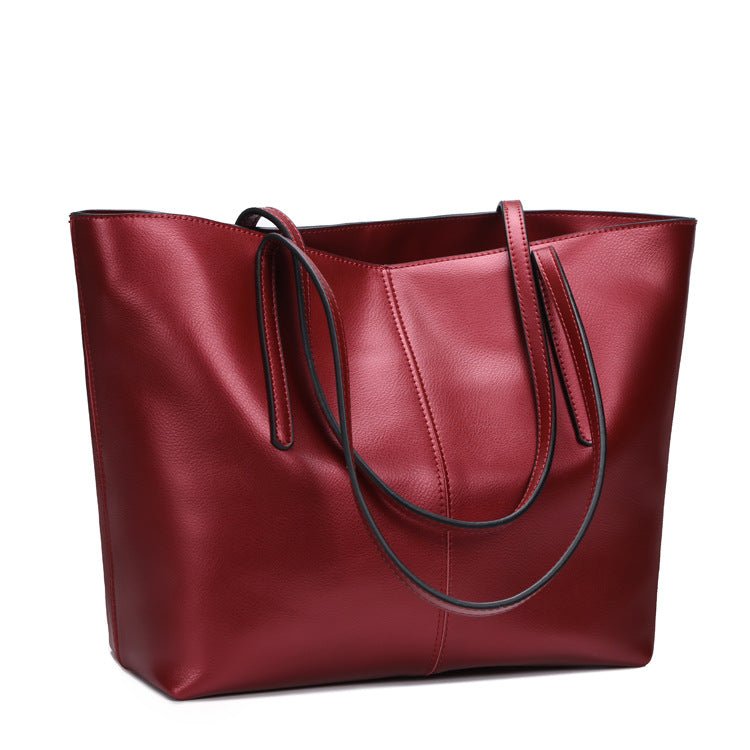 Sac en cuir véritable élégant pour épaule — style business, voyage et shopping . - IVOIRART.COM