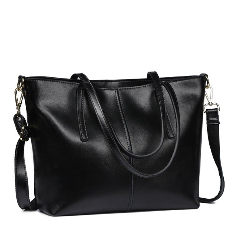 Sac en cuir véritable élégant pour épaule — style business, voyage et shopping . - IVOIRART.COM