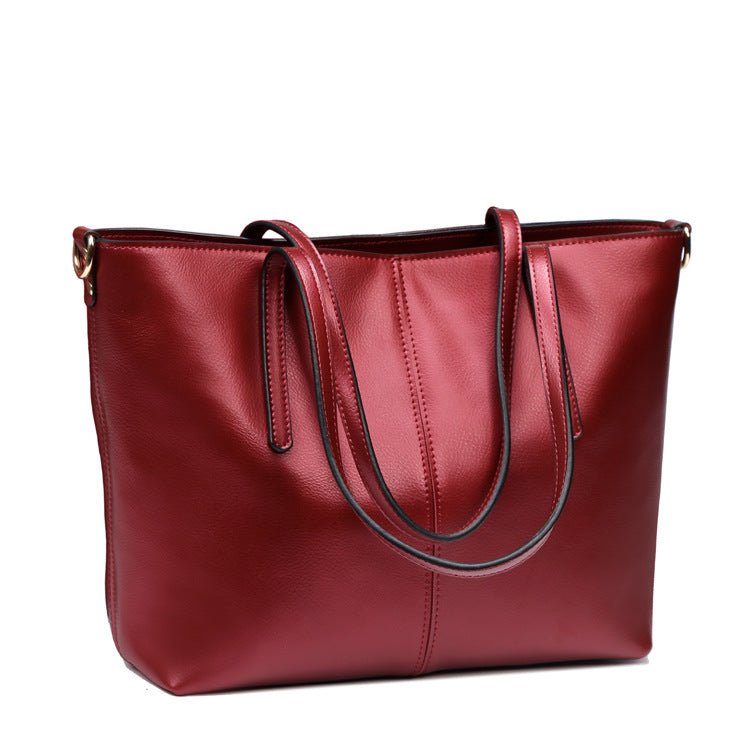Sac en cuir véritable élégant pour épaule — style business, voyage et shopping . - IVOIRART.COM