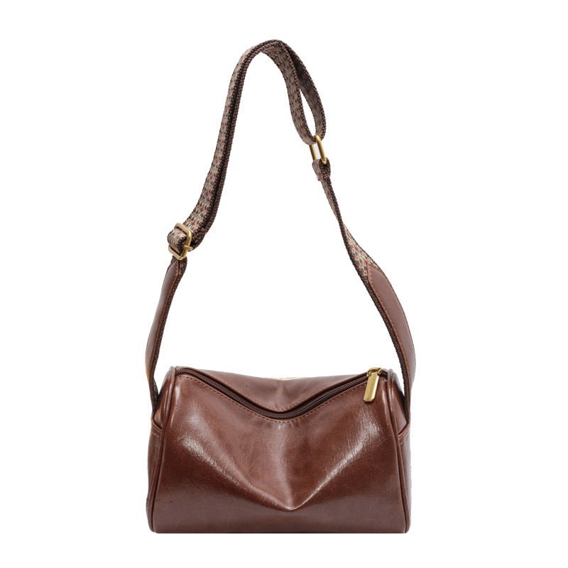Sac épaule et bandoulière texturé haut de gamme, élégant et mode, noir vert marron café - IVOIRART.COM